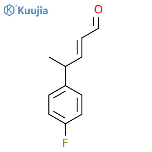4-(4-fluorophenyl)pent-2-enal structure