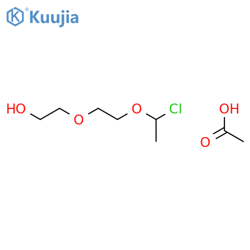 Ethanol, 2-[2-(1-chloroethoxy)ethoxy]-, acetate structure