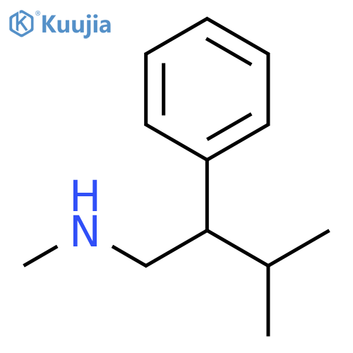 methyl(3-methyl-2-phenylbutyl)amine structure