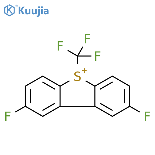 Dibenzothiophenium, 2,8-difluoro-5-(trifluoromethyl)- structure