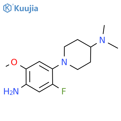 1-(4-Amino-2-fluoro-5-methoxyphenyl)-N,N-dimethyl-4-piperidinamine structure