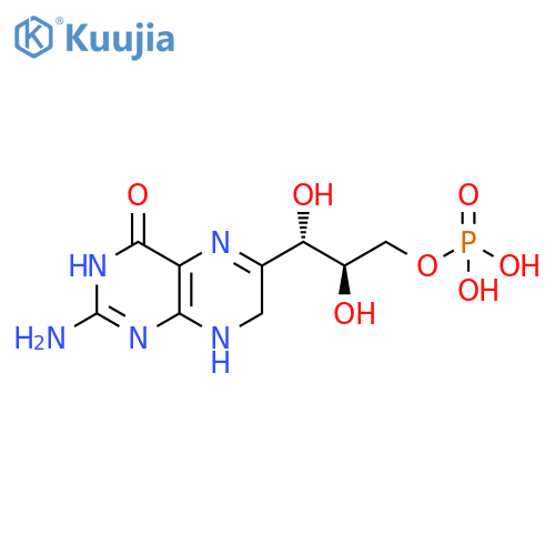4(3H)-Pteridinone, 2-amino-6-[(1S,2R)-1,2-dihydroxy-3-(phosphonooxy)propyl]-7,8-dihydro- structure