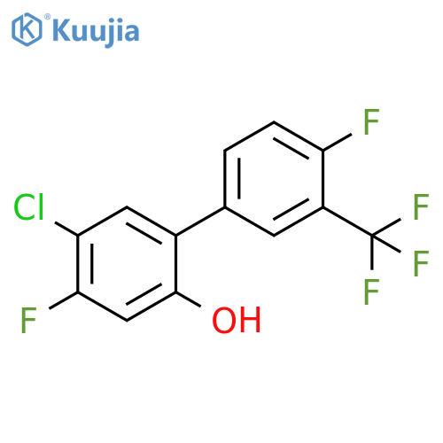 4-chloro-5-fluoro-2-4-fluoro-3-(trifluoromethyl)phenylphenol structure