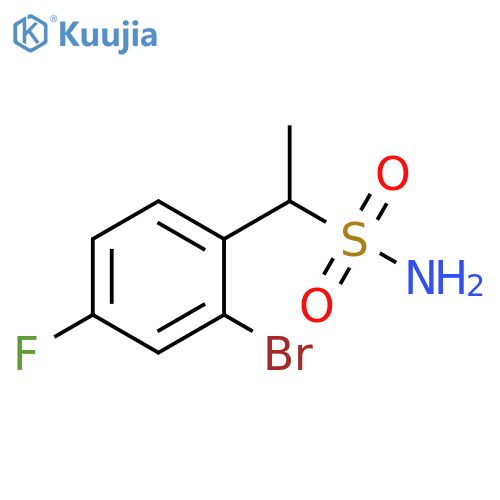 Benzenemethanesulfonamide, 2-bromo-4-fluoro-α-methyl- structure