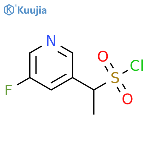 3-Pyridinemethanesulfonyl chloride, 5-fluoro-α-methyl- structure