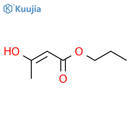 2-Butenoic acid,3-hydroxy-, propyl ester structure