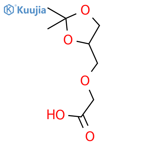 2-(2,2-dimethyl-1,3-dioxolan-4-yl)methoxyacetic acid structure