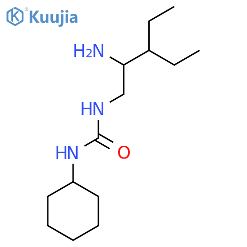 3-(2-amino-3-ethylpentyl)-1-cyclohexylurea structure