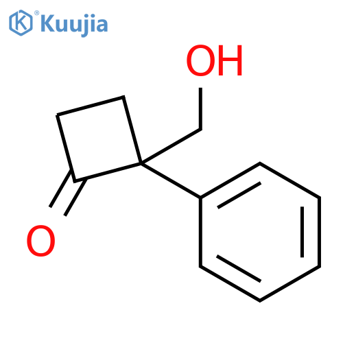 Cyclobutanone, 2-(hydroxymethyl)-2-phenyl- structure