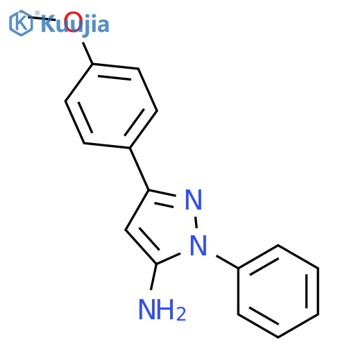 3-(4-Methoxyphenyl)-1-phenyl-1H-pyrazol-5-amine structure