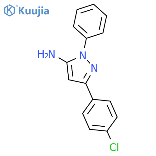 3-(4-Chlorophenyl)-1-phenyl-1H-pyrazol-5-amine structure