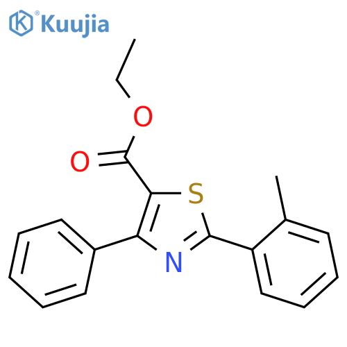 Ethyl 2-(2-tolyl)-4-phenylthiazole-5-carboxylate structure