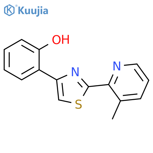 2-(3-Methyl-2-pyridyl)-4-(2-hydroxyphenyl)thiazole structure