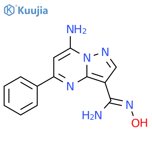 7-Amino-5-phenylpyrazolo[1,5-a]pyrimidine-3-carboxamidoxime structure