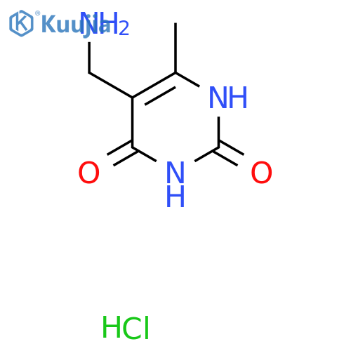 5-Aminomethyl-6-methyl-1H-pyrimidine-2,4-dione hydrochloride structure
