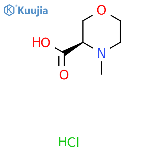 (3R)-4-Methyl-morpholine-3-carboxylic acid hydrochloride structure