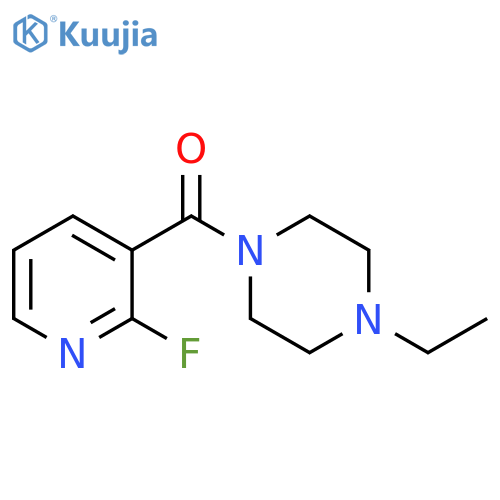 Methanone, (4-ethyl-1-piperazinyl)(2-fluoro-3-pyridinyl)- structure