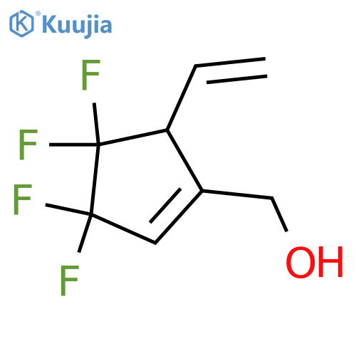 1-Cyclopentene-1-methanol, 5-ethenyl-3,3,4,4-tetrafluoro- structure