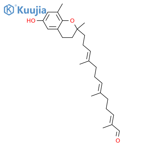 δ-Tocotrienoloic acid; (2R,3'E,7'E,11'E)-form, 13'-Aldehyde structure
