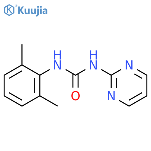 Urea, N-(2,6-dimethylphenyl)-N'-2-pyrimidinyl- structure