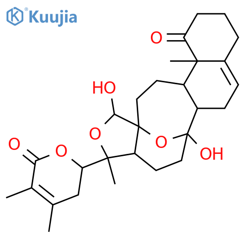 13,14:18,20-Diepoxy-14,18-dihydroxy-1-oxo-13,14-secowitha-2,5,24-trienolide; 2,3-Dihydro structure