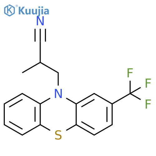10H-Phenothiazine-10-propanenitrile, a-methyl-2-(trifluoromethyl)- structure