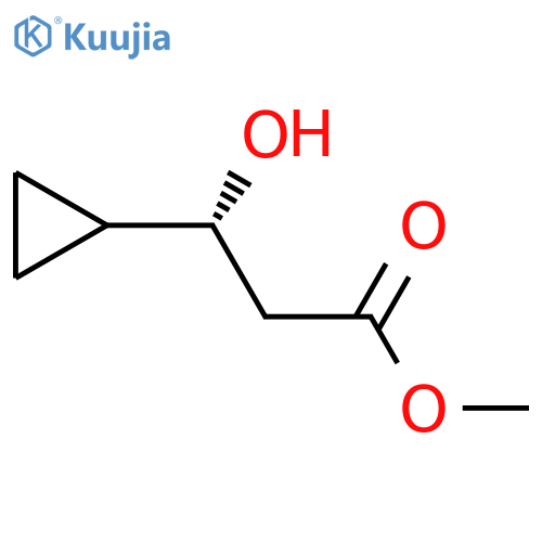 methyl (3R)-3-cyclopropyl-3-hydroxypropanoate structure