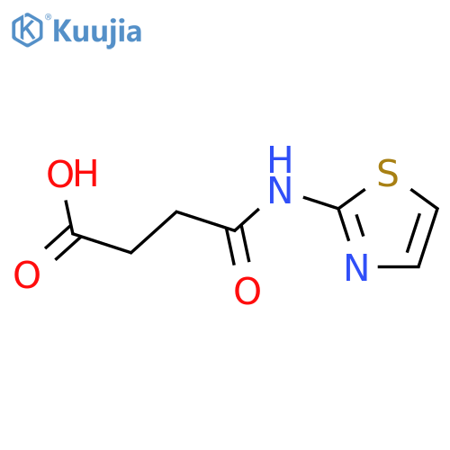 3-[(1,3-thiazol-2-yl)carbamoyl]propanoic acid structure