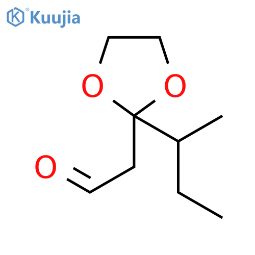 1,3-Dioxolane-2-acetaldehyde, 2-(1-methylpropyl)- structure