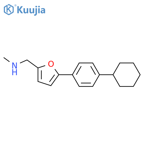 {[5-(4-Cyclohexylphenyl)furan-2-yl]methyl}(methyl)amine structure