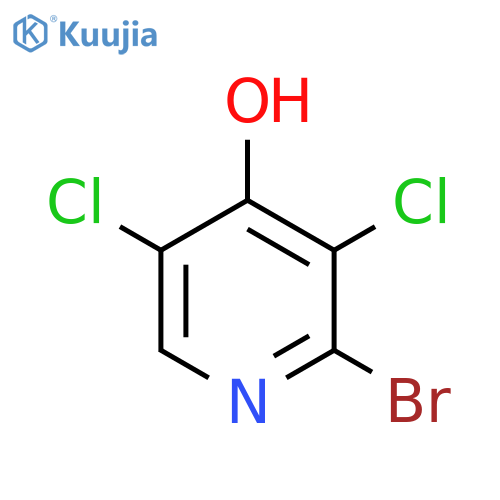 2-Bromo-3,5-dichloro-4-hydroxypyridine structure