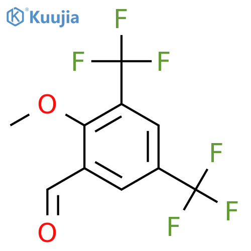 2-Methoxy-3,5-bis(trifluoromethyl)benzaldehyde structure