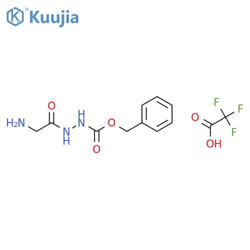 (Z-Hydrazido)glycine trifluoroacetate salt structure