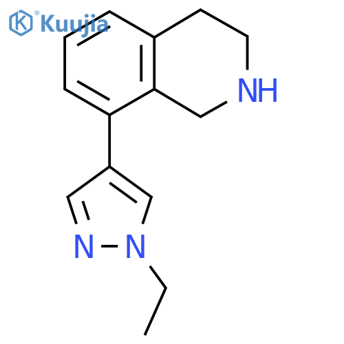 8-(1-ethyl-1H-pyrazol-4-yl)-1,2,3,4-tetrahydroisoquinoline structure