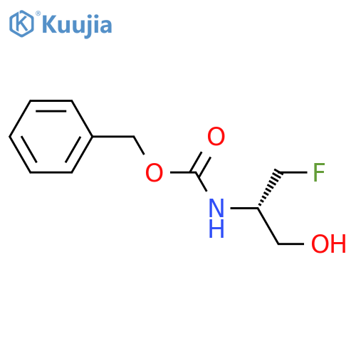 benzyl N-(2S)-1-fluoro-3-hydroxypropan-2-ylcarbamate structure