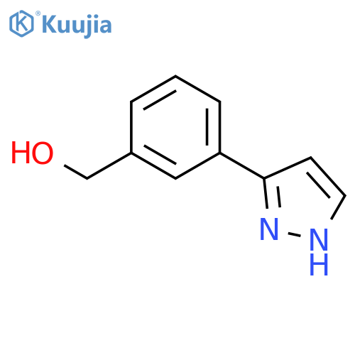 (3-(1H-Pyrazol-3-yl)phenyl)methanol structure