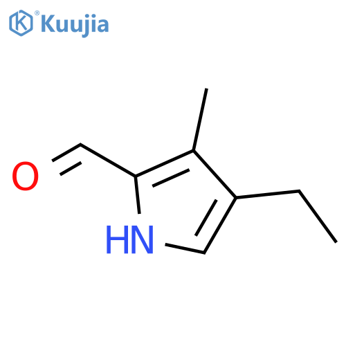4-ethyl-3-methyl-1H-Pyrrole-2-carboxaldehyde structure