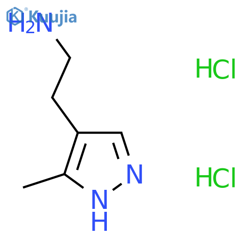 2-(3-methyl-1H-pyrazol-4-yl)ethan-1-amine dihydrochloride structure