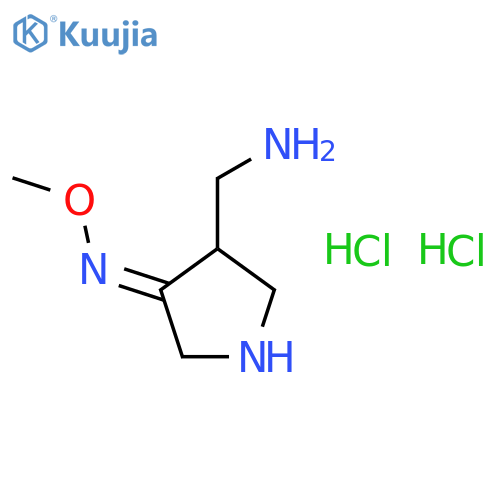 [(4Z)-4-methoxyiminopyrrolidin-3-yl]methanamine;dihydrochloride structure