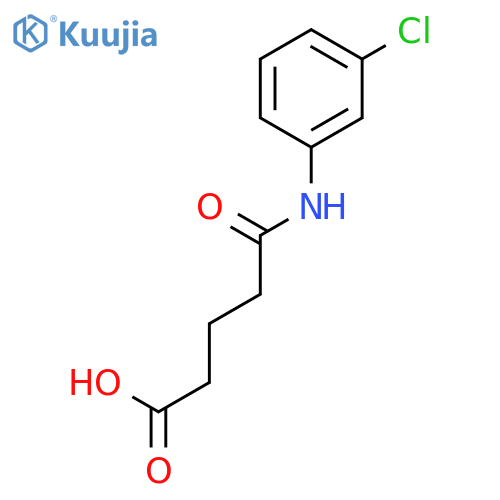 5-(3-Chlorophenyl)amino-5-oxopentanoic acid structure