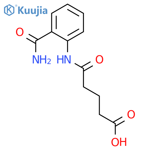 4-[(2-Carbamoylphenyl)carbamoyl]butanoic acid structure