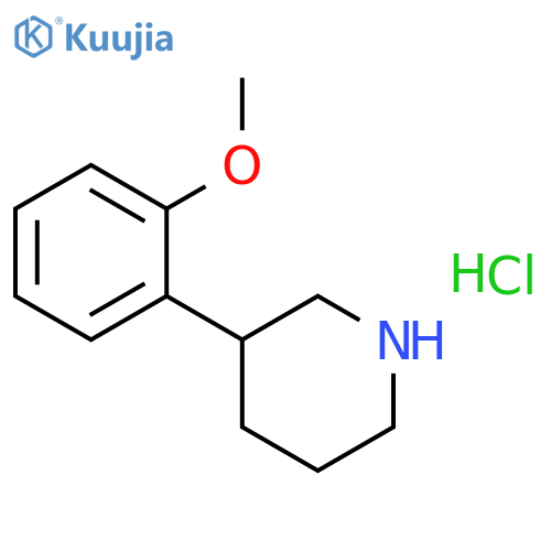 3-(2-Methoxyphenyl)piperidine hydrochloride structure