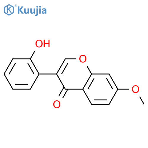 4H-1-Benzopyran-4-one, 3-(2-hydroxyphenyl)-7-methoxy- structure