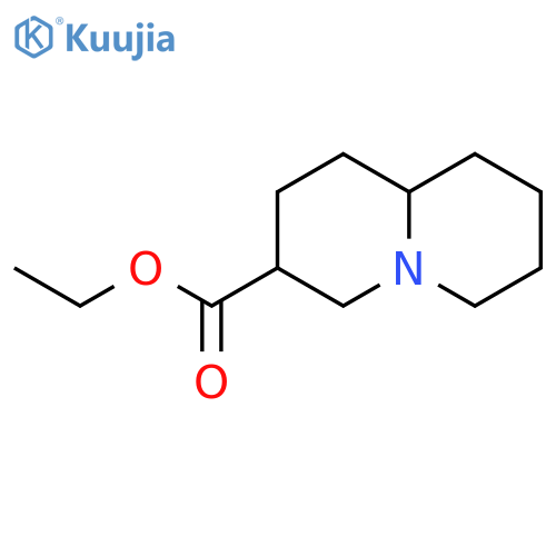 2H-Quinolizine-3-carboxylic acid, octahydro-, ethyl ester, trans- structure
