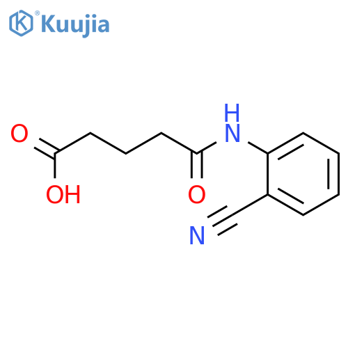 4-(2-Cyanophenyl)carbamoylbutanoic Acid structure