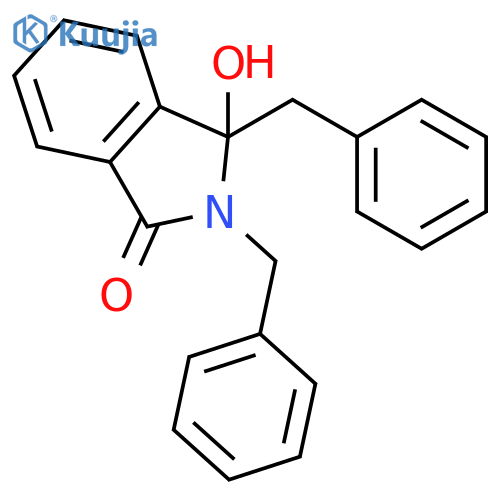 1H-Isoindol-1-one, 2,3-dihydro-3-hydroxy-2,3-bis(phenylmethyl)- structure