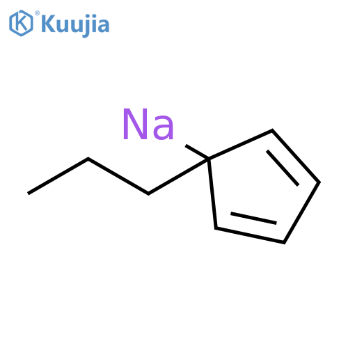 Sodium, (1-propyl-2,4-cyclopentadien-1-yl)- structure