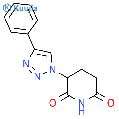 3-(4-phenyl-1H-1,2,3-triazol-1-yl)piperidine-2,6-dione structure