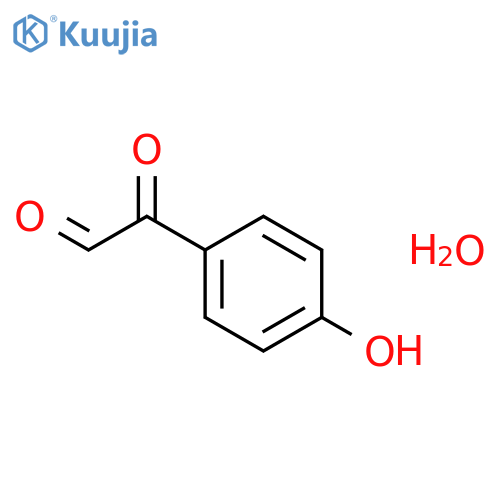 4-Hydroxyphenylglyoxal hydrate structure