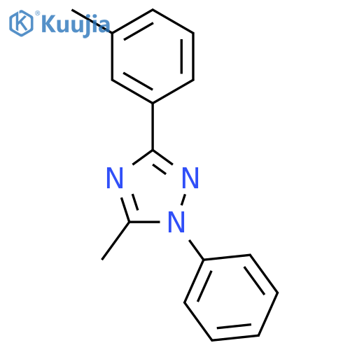 1H-1,2,4-Triazole, 5-methyl-3-(3-methylphenyl)-1-phenyl- structure